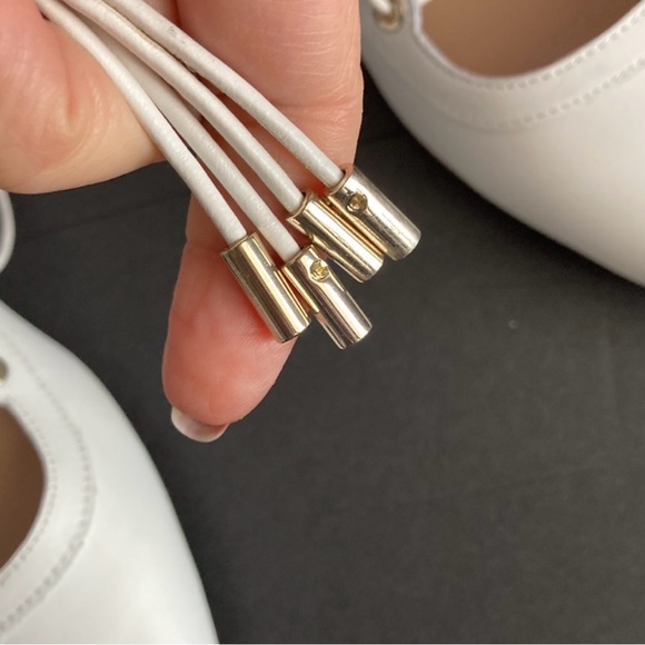 NIB Aldo Women‘s Leather lace-up Loafer White Alize-x-70 US 7.5M - Picture 8 of 12